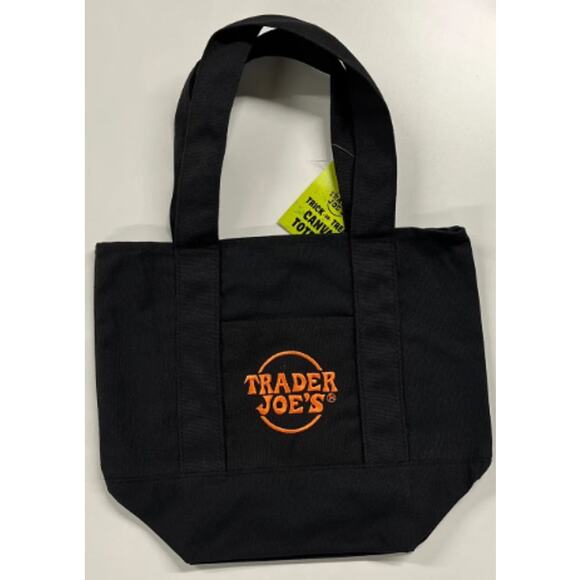 New Trader Joe's Trick-or-Treat Mini Canvas Totes Set of 4 - Picture 3 of 6